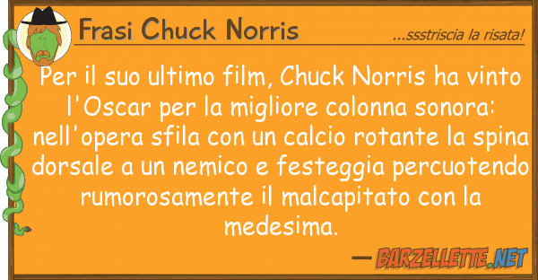 Frasi Chuck Norris ultimo film, chuck norris ha
