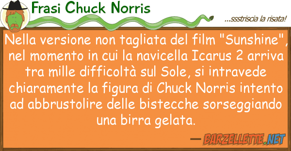 Frasi Chuck Norris versione tagliata film "su
