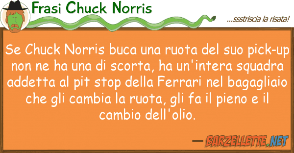 Frasi Chuck Norris chuck norris buca ruota p