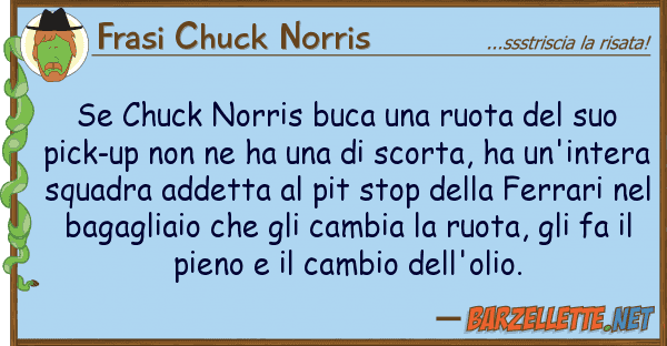 Frasi Chuck Norris chuck norris buca ruota p