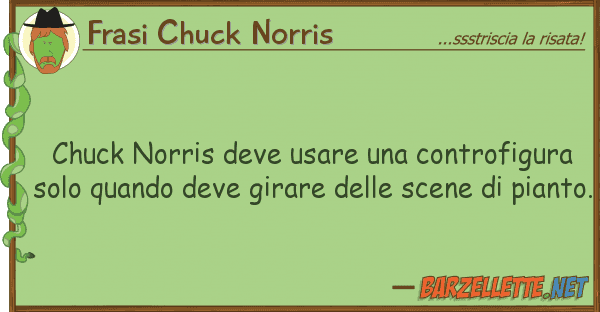 Frasi Chuck Norris chuck norris deve usare controfigura