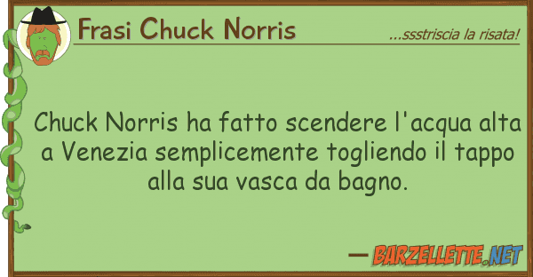 Frasi Chuck Norris chuck norris ha fatto scendere l'acqua