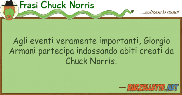 Frasi Chuck Norris eventi veramente importanti, giorgi
