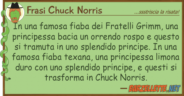 Frasi Chuck Norris famosa fiaba fratelli grimm,