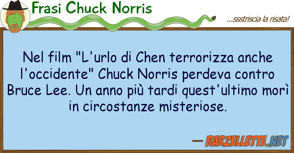 Frasi Chuck Norris film "l'urlo chen terrorizza anch