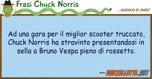 Frasi Chuck Norris gara miglior scooter trucc