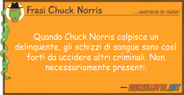 Frasi Chuck Norris quando chuck norris colpisce delinque