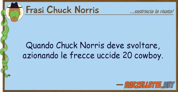 Frasi Chuck Norris quando chuck norris deve svoltare, azion