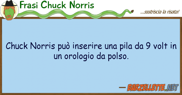 Frasi Chuck Norris chuck norris può inserire pila 9