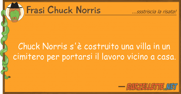 Frasi Chuck Norris chuck norris s'è costruito villa