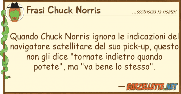 Frasi Chuck Norris quando chuck norris ignora indicazion