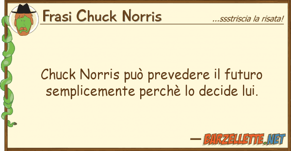 Frasi Chuck Norris chuck norris può prevedere futuro