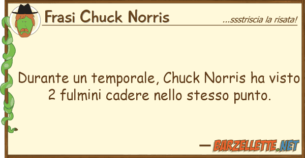 Frasi Chuck Norris durante temporale, chuck norris ha