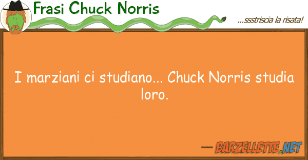 Frasi Chuck Norris marziani studiano... chuck norris s