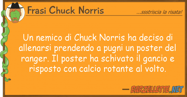 Frasi Chuck Norris nemico chuck norris ha deciso
