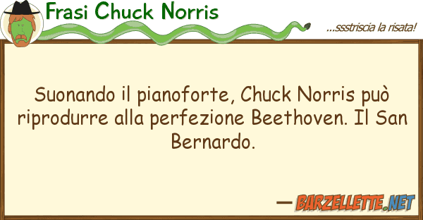Frasi Chuck Norris suonando pianoforte, chuck norris pu?