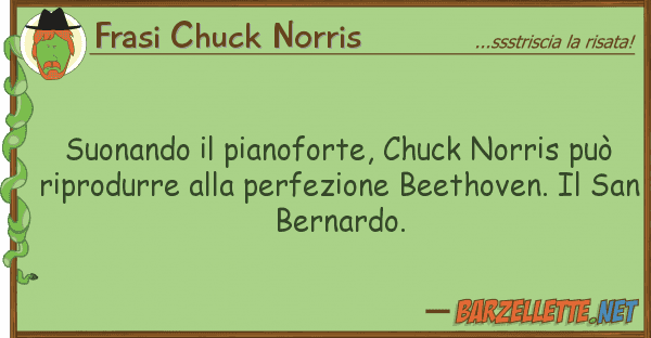 Frasi Chuck Norris suonando pianoforte, chuck norris pu?