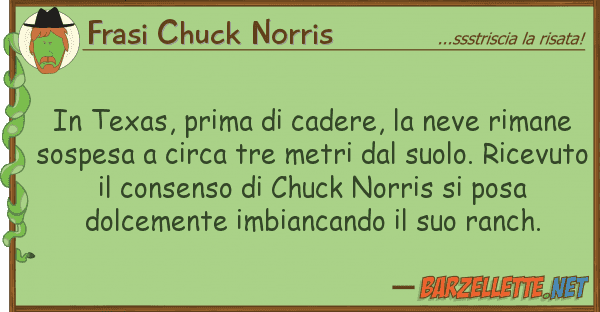 Frasi Chuck Norris texas, prima cadere, neve riman