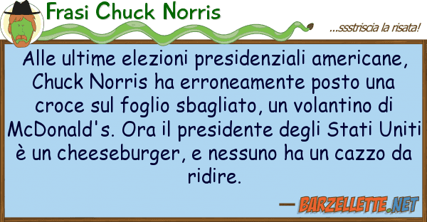 Frasi Chuck Norris ultime elezioni presidenziali ameri