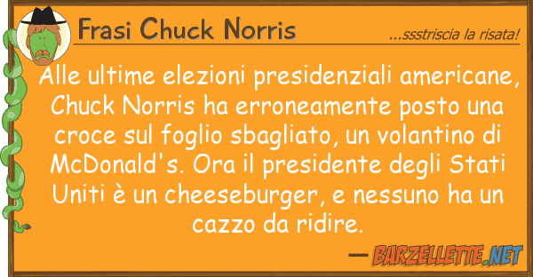 Frasi Chuck Norris ultime elezioni presidenziali ameri