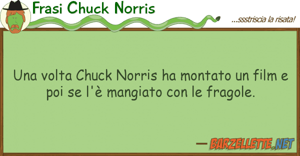Frasi Chuck Norris volta chuck norris ha montato fil