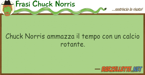 Frasi Chuck Norris chuck norris ammazza tempo cal