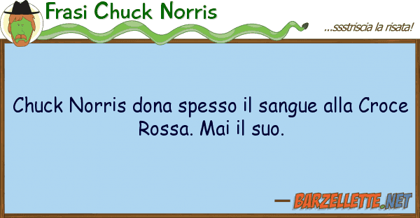 Frasi Chuck Norris chuck norris dona spesso sangue