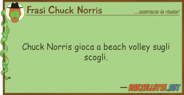 Frasi Chuck Norris chuck norris gioca beach volley