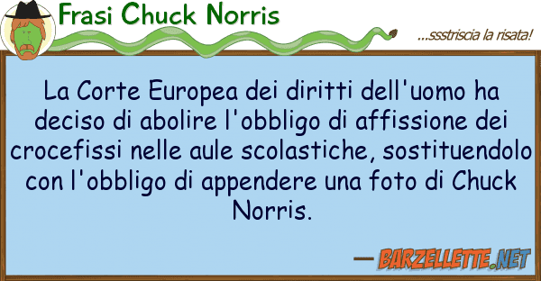 Frasi Chuck Norris corte europea diritti dell'uomo h