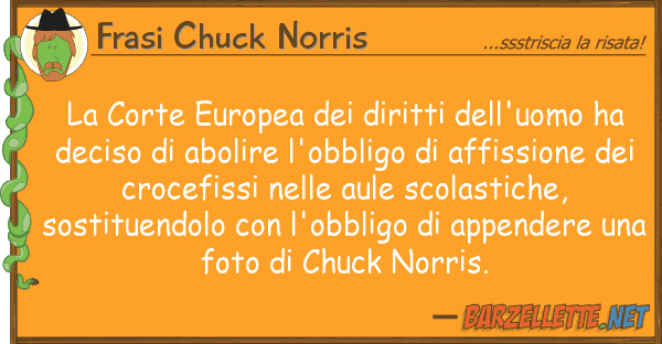 Frasi Chuck Norris corte europea diritti dell'uomo h