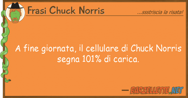 Frasi Chuck Norris fine giornata, cellulare chuck n