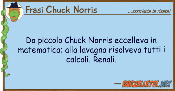 Frasi Chuck Norris piccolo chuck norris eccelleva mat