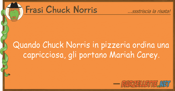 Frasi Chuck Norris quando chuck norris pizzeria ordina u