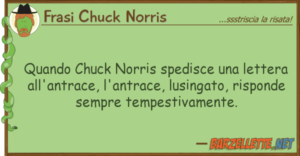 Frasi Chuck Norris quando chuck norris spedisce lettera