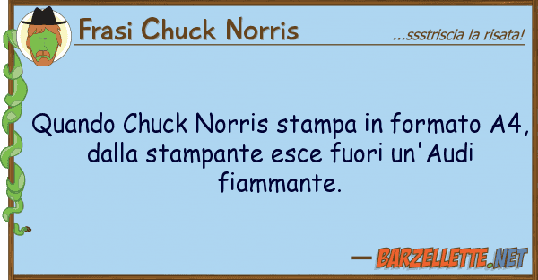 Frasi Chuck Norris quando chuck norris stampa formato a4