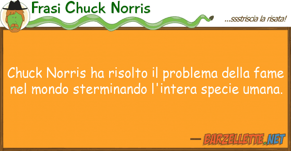 Frasi Chuck Norris chuck norris ha risolto problema