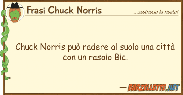 Frasi Chuck Norris chuck norris può radere suolo