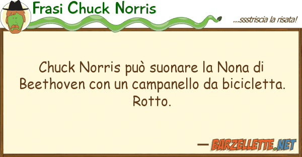 Frasi Chuck Norris chuck norris può suonare nona bee