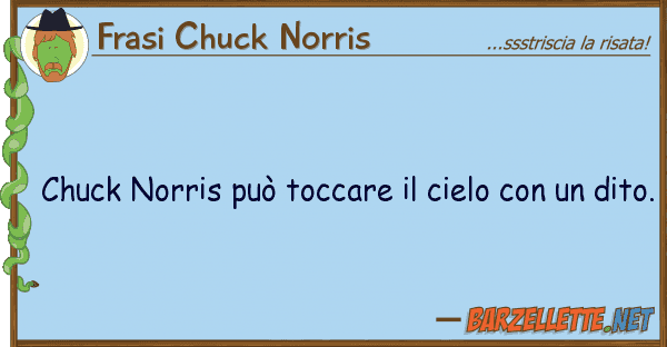 Frasi Chuck Norris chuck norris può toccare cielo u