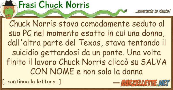 Frasi Chuck Norris chuck norris stava comodamente seduto