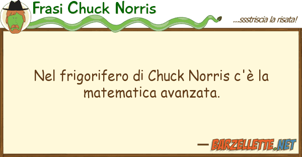 Frasi Chuck Norris frigorifero chuck norris c'è