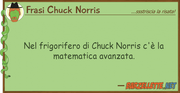 Frasi Chuck Norris frigorifero chuck norris c'è