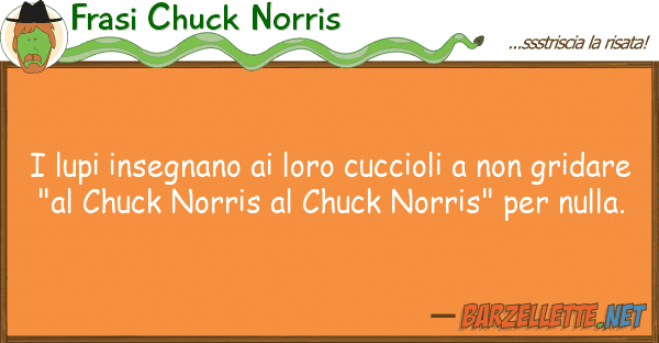 Frasi Chuck Norris lupi insegnano cuccioli