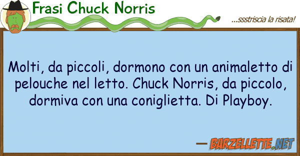 Frasi Chuck Norris molti, piccoli, dormono animal