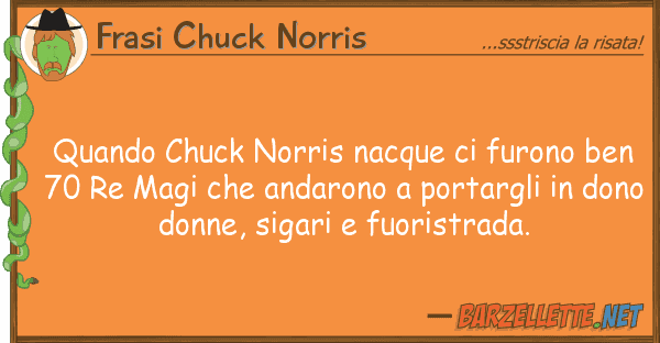 Frasi Chuck Norris quando chuck norris nacque furono ben