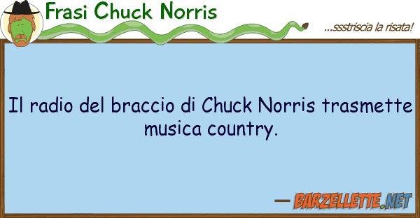 Frasi Chuck Norris radio braccio chuck norris