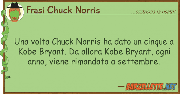 Frasi Chuck Norris volta chuck norris ha dato cinque