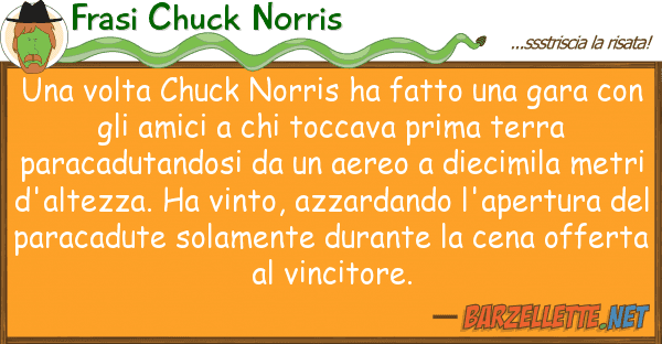 Frasi Chuck Norris volta chuck norris ha fatto gara