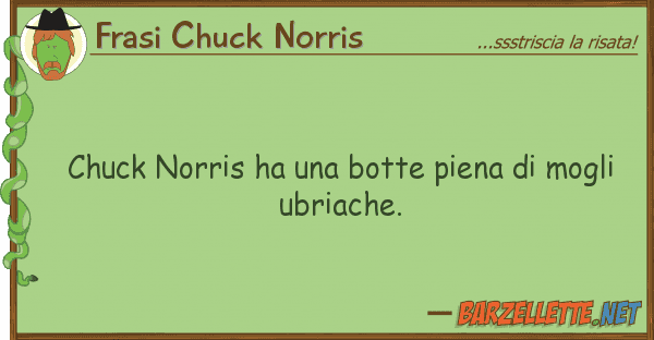 Frasi Chuck Norris chuck norris ha botte piena mogli