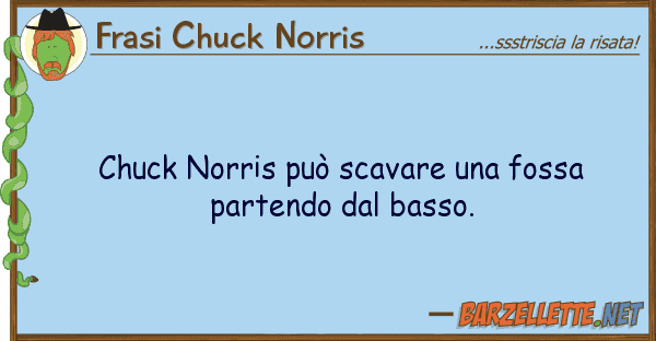 Frasi Chuck Norris chuck norris può scavare fossa part
